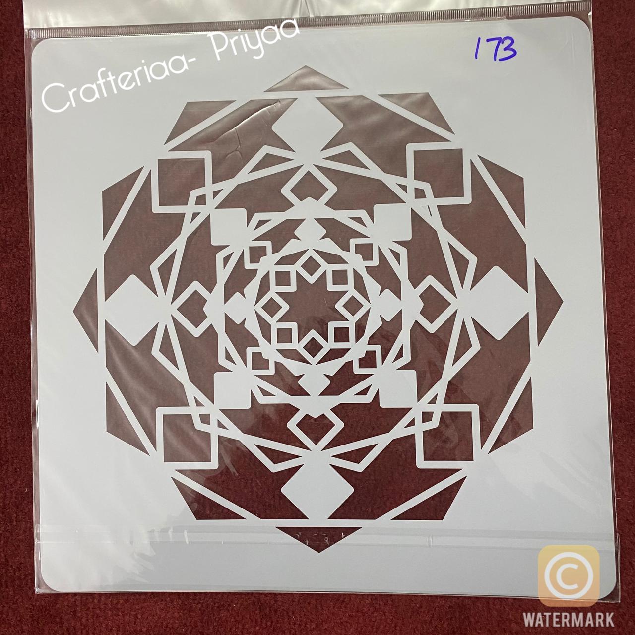 12×12 inch – Stencil Design – 173