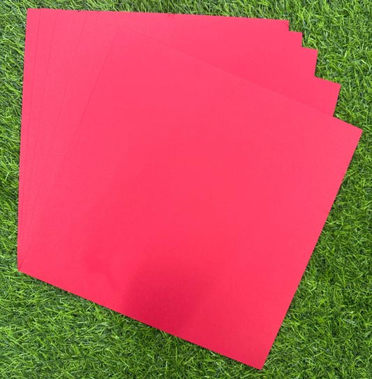 Red Cardstock- 300 GSM- 12*12 Inch -10 sheets