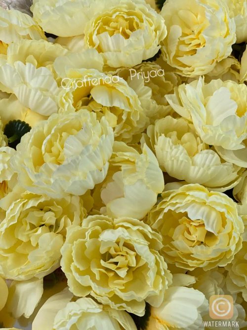 Fabric Flower- 5 Pieces- D37