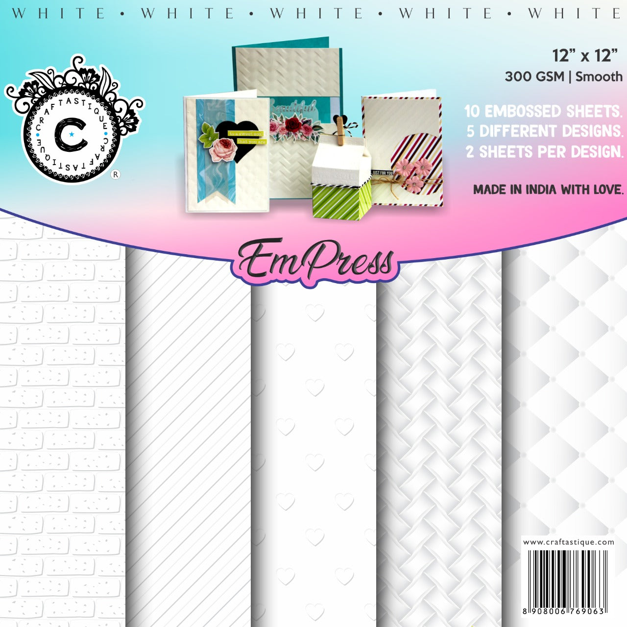 EmPress Embossed Sheets (White)