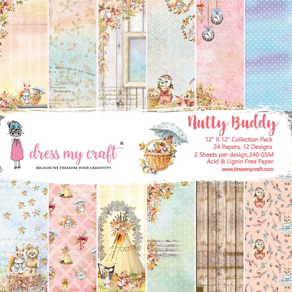 Nutty Buddy – 12″x12″ Paper Pad