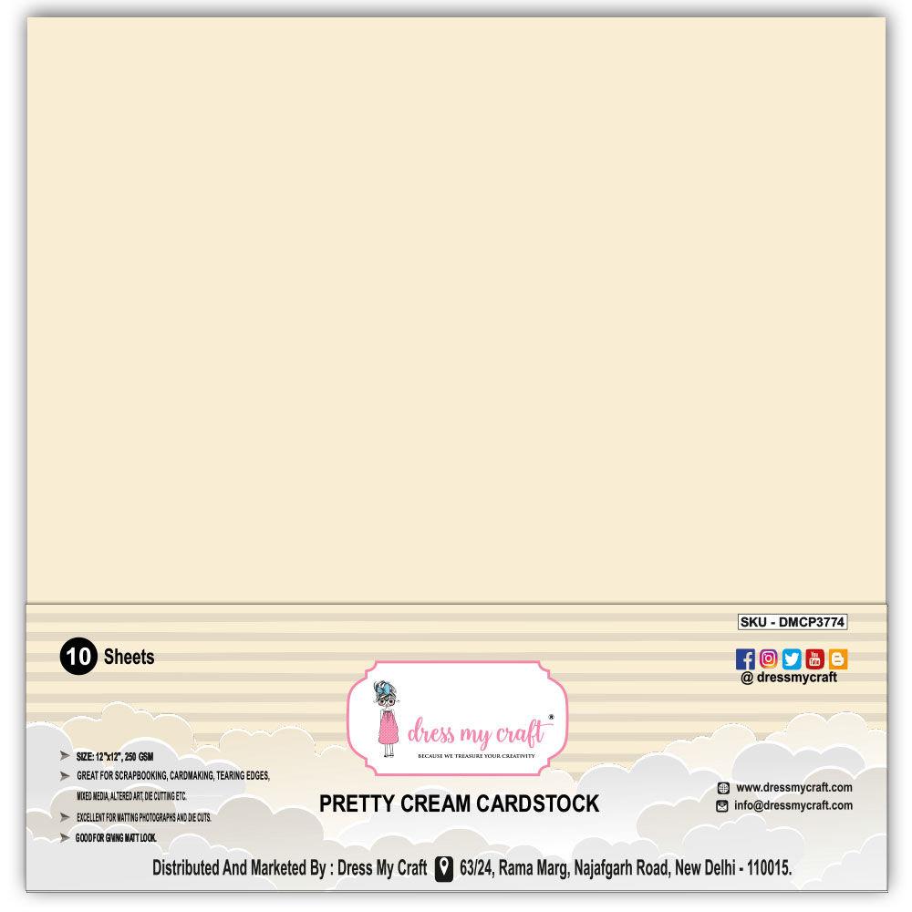 Pretty Cream Cardstock 12×12