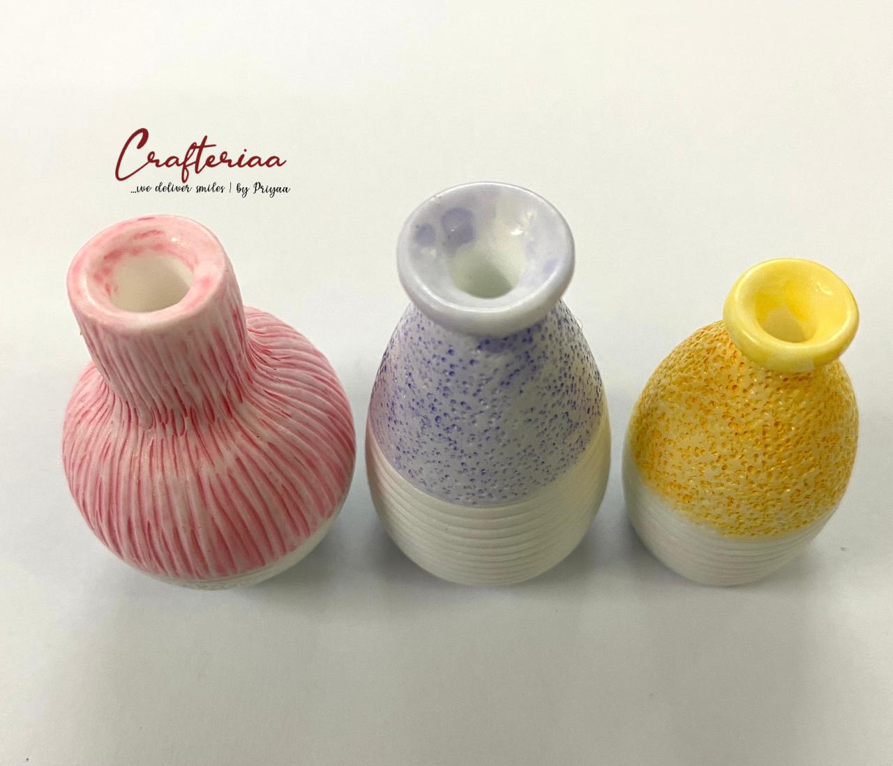 Vase / Pot – miniature 3 pieces – design 33