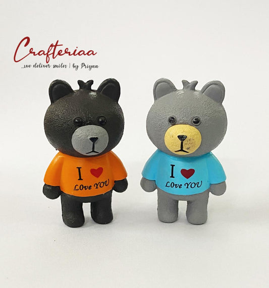 Teddy Bear – miniature 2 pieces – design 41