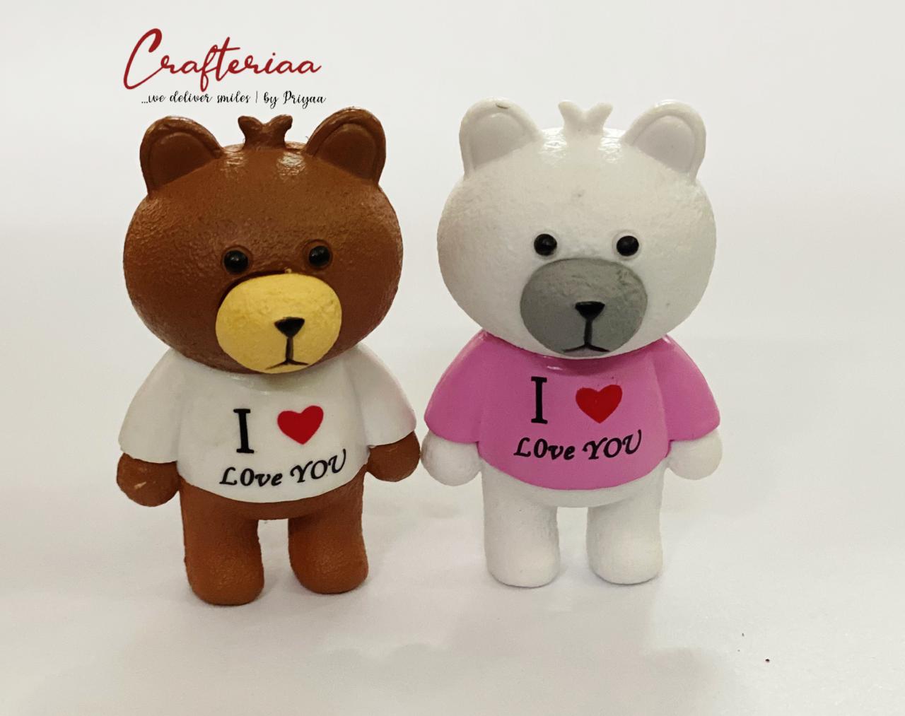 Teddy Bear – miniature 2 pieces – design 41