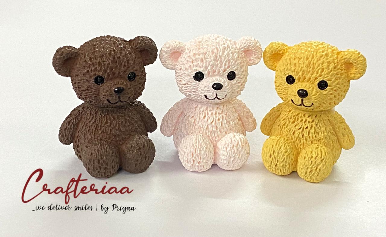 teddy Bear – miniature 3 pieces – design 60