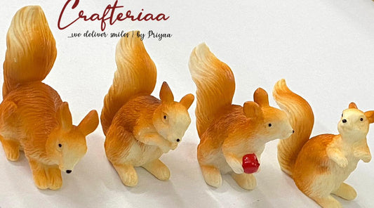 Squirrel – miniature 4 pieces – design 71