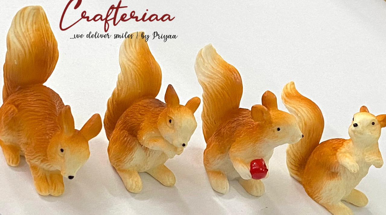 Squirrel – miniature 4 pieces – design 71