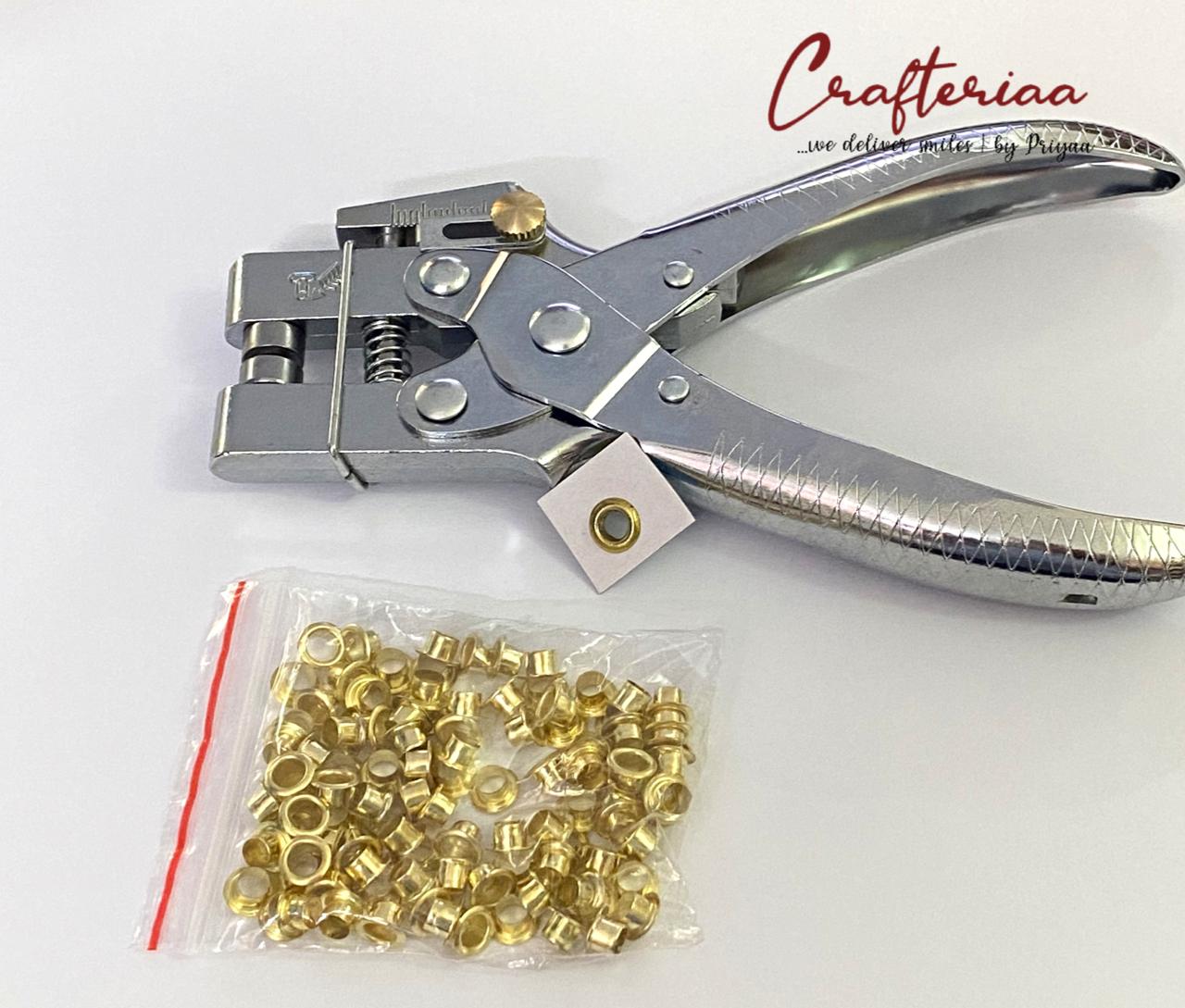 Eyelet Paper Punch + 100 Eyelets FREE