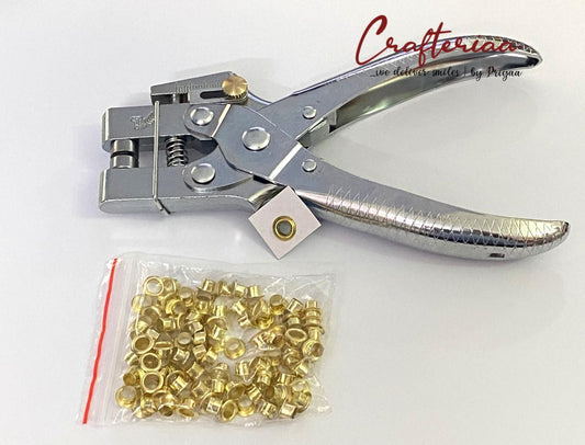 Eyelet Paper Punch + 100 Eyelets FREE