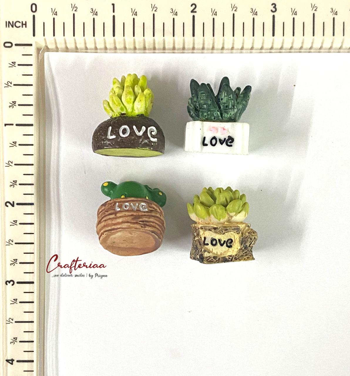 Miniature Plants- 4 pieces – design 108