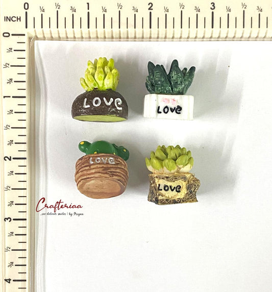 Miniature Plants- 4 pieces – design 108