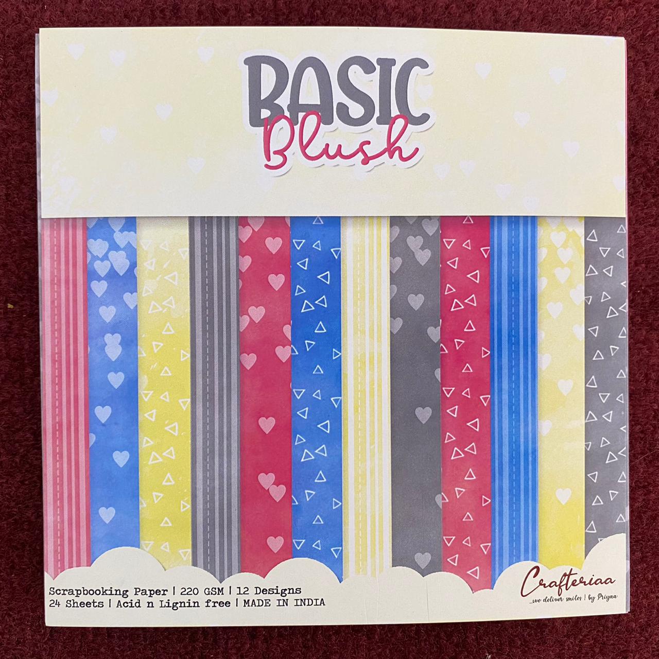 Basic Blush- 6×6 inches- 24 Sheets