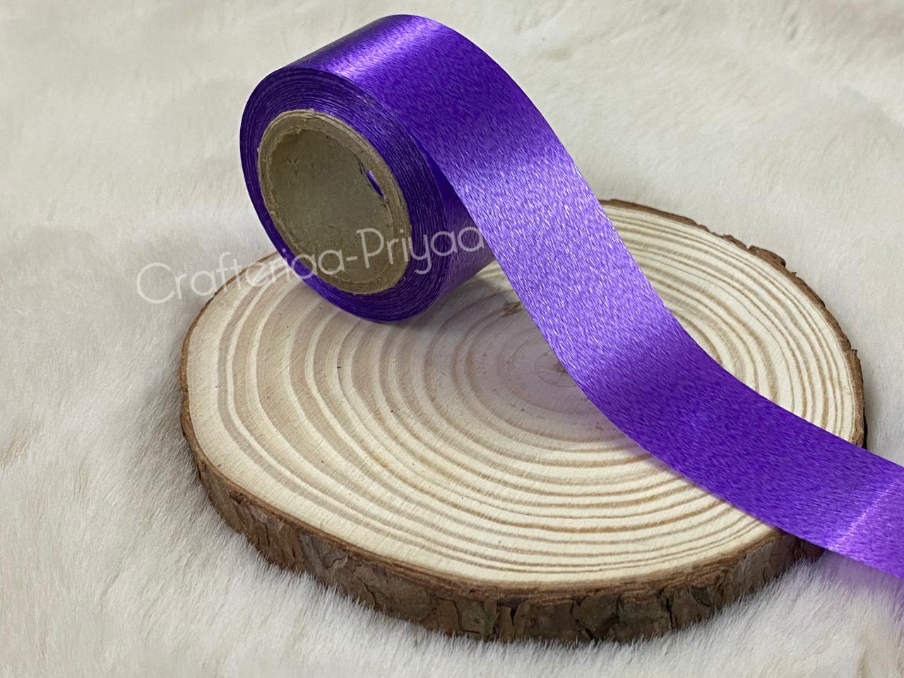 Curling / Plain Ribbon- Purple- 8-9 metres approx
