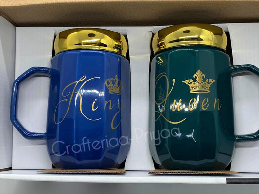 Mug Set – 2 Piece- D21 Blue Green