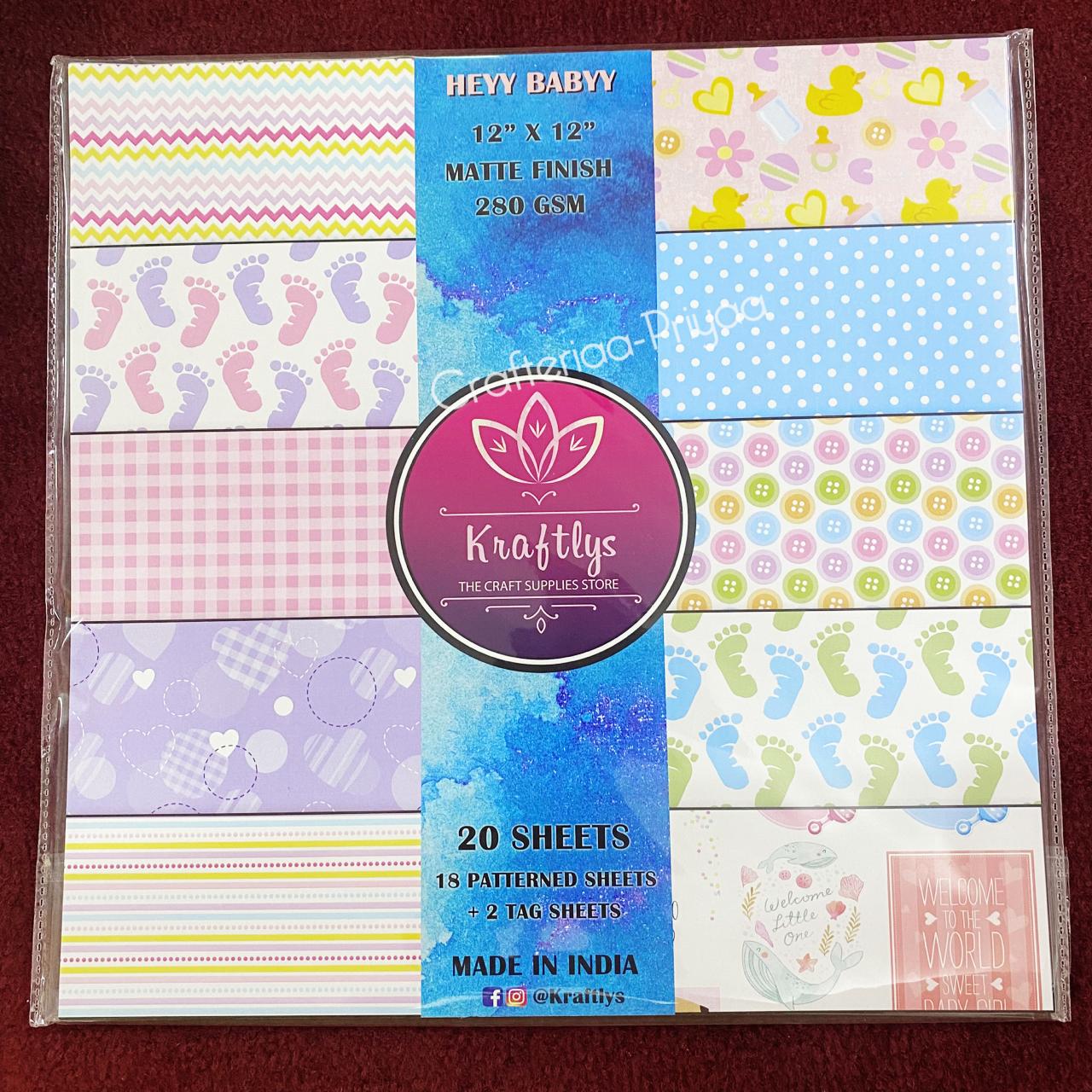 Heyy Baby- 12 x12 inch- 20 Sheets