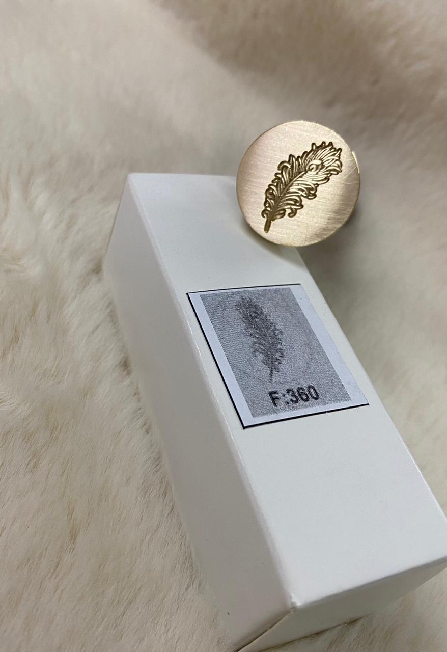 Wax Seal Stamp- D 82 feather