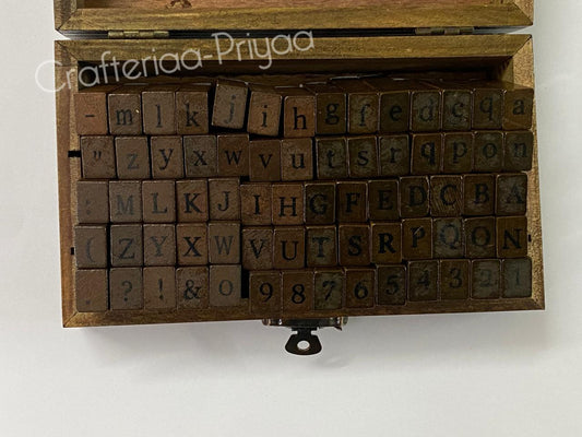 Alphabet Number Stamp Set – 70 pieces