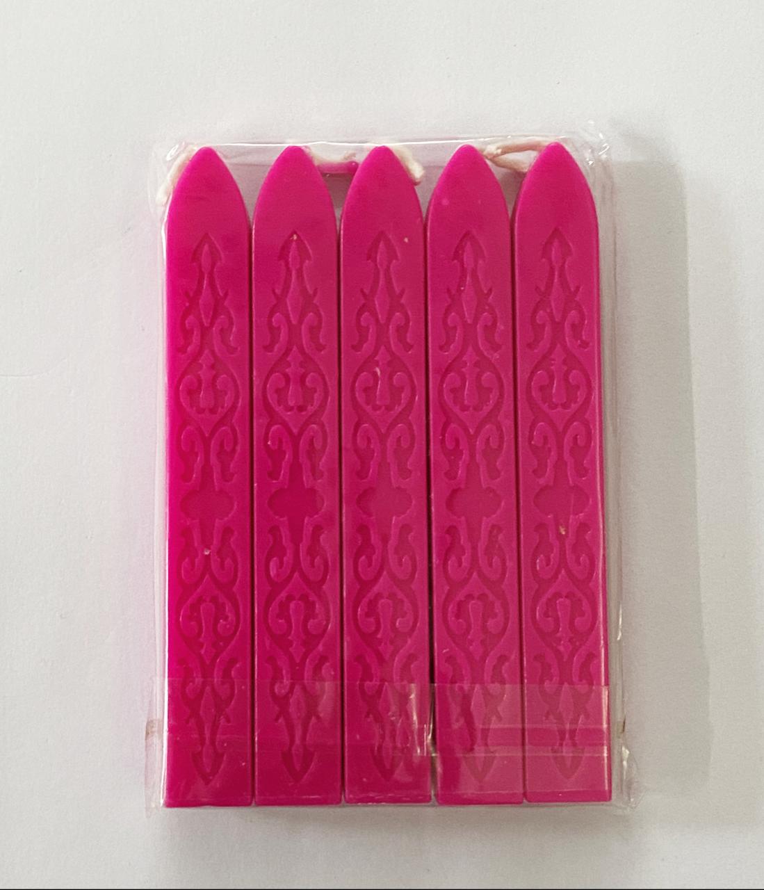 Wax Seal SET – 5 pieces- shade -bright pink