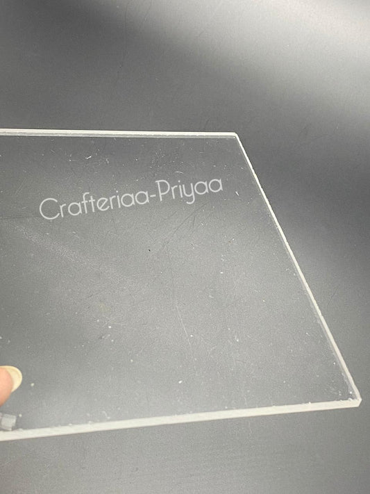 Acrylic Sheet- 8 x 8 inch