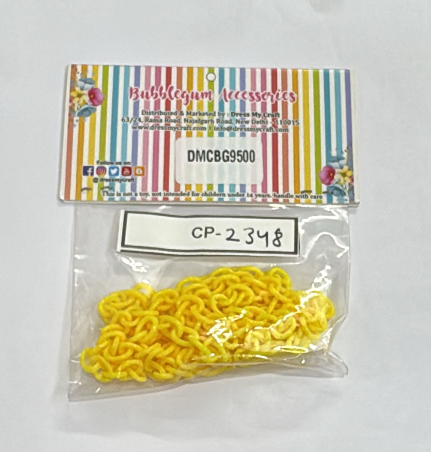 Acrylic Chain #2 – Yellow