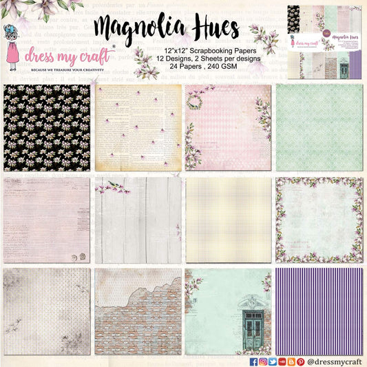 Magnolia Hues – 12″X12″ Paper Pad