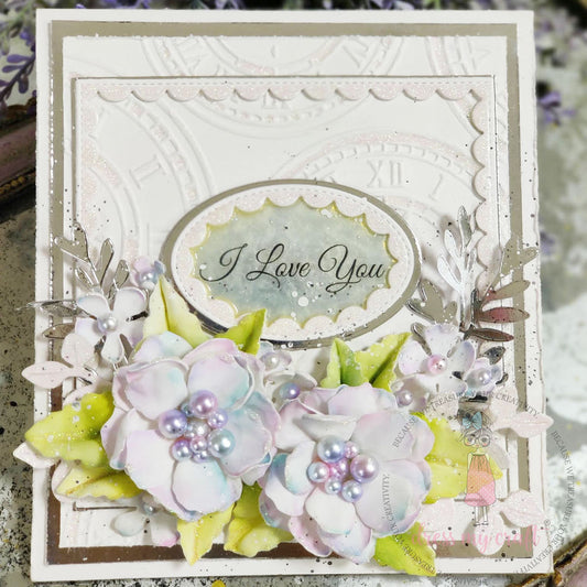 Vintage Clock Pattern – Embossing Folder