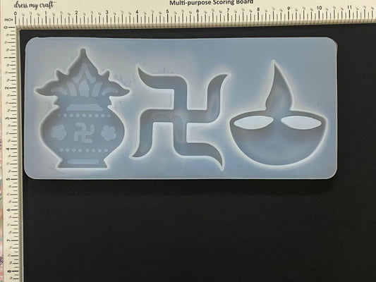 Mould- Design 149 Diwali diya swastik