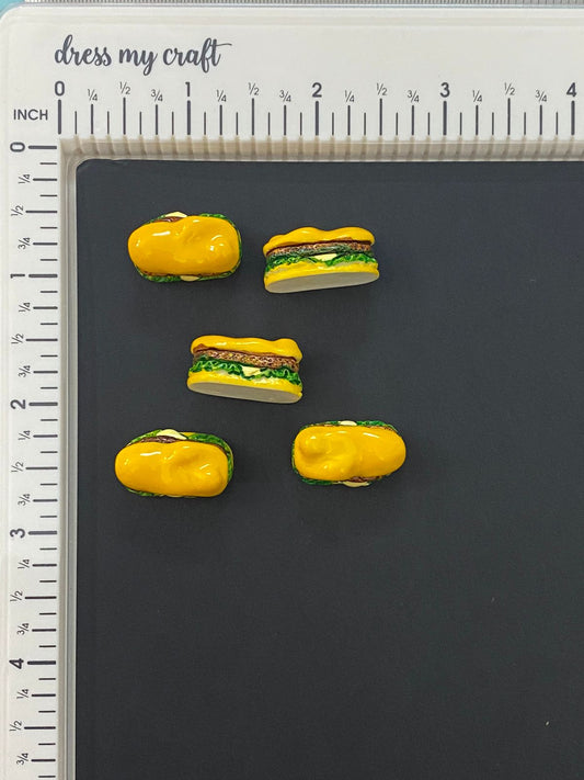 Food Miniature 5 pieces – design 129 Burger