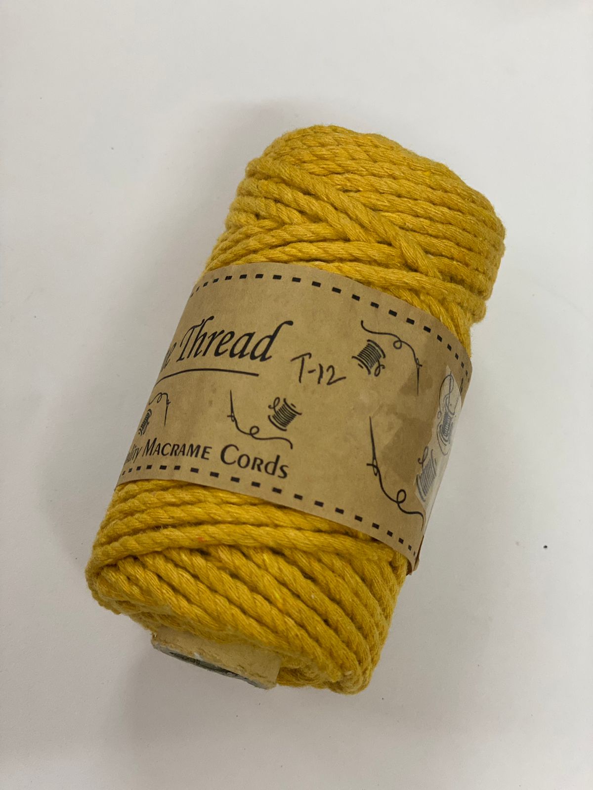 Macrame Thread – 3 Metre, Twisted T12