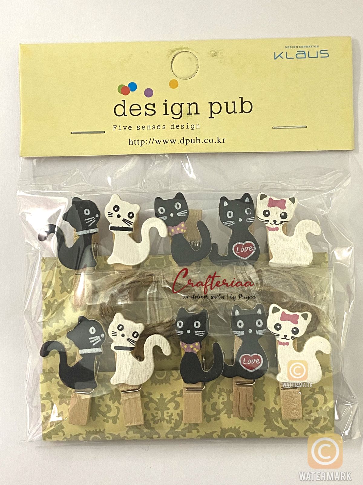 Clip – 10clips – 1 set Design -33 Cat