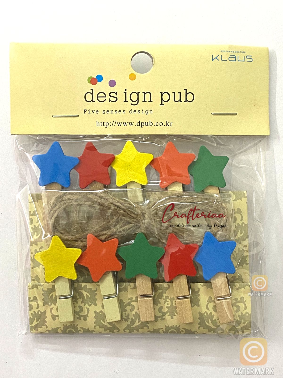 Clip – 10clips – 1 set Design -35 Stars