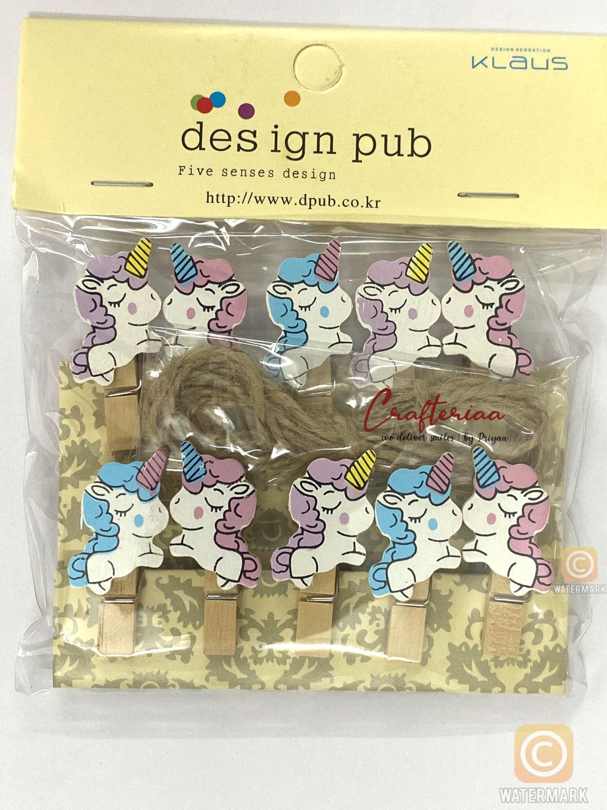 Clip – 10clips – 1 set Design -36 unicorn