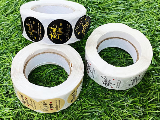 Thank you Sticker combo - 3 Roll