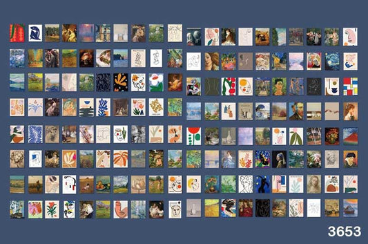 Vellum Ephemera Set of 365 sheets- (5×4 cm)- Design 3