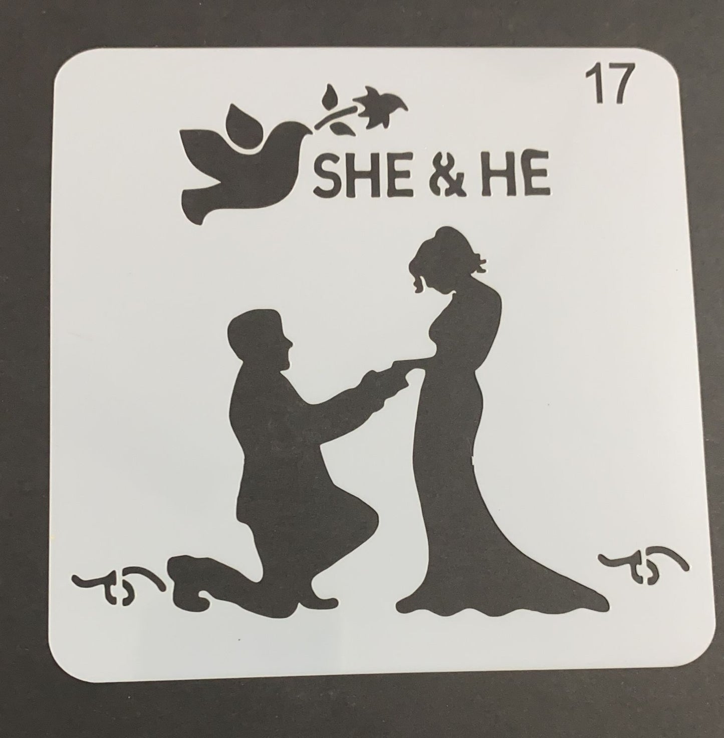 5×5 inch – Stencil Design – 84