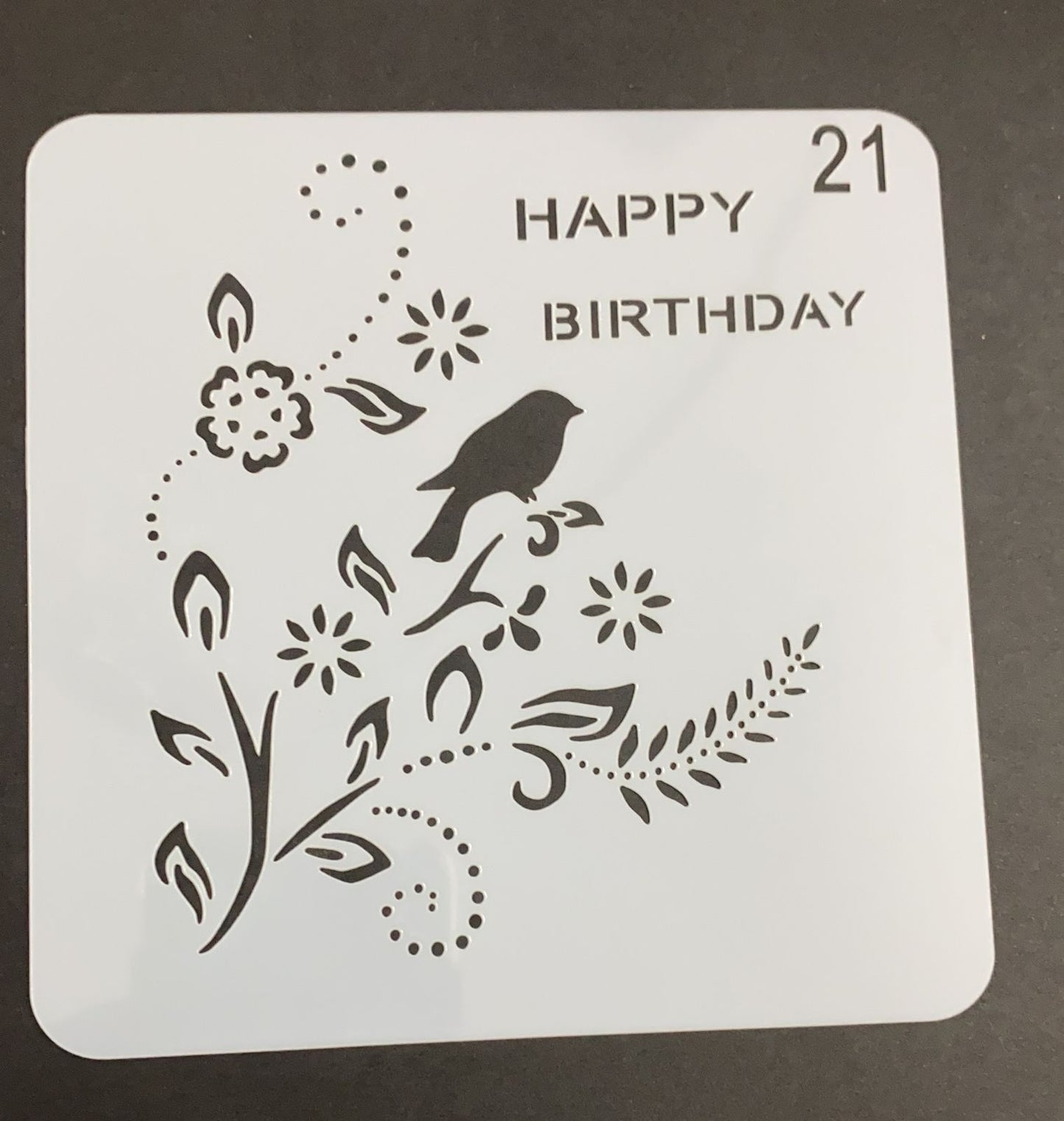 5×5 inch – Stencil Design – 85