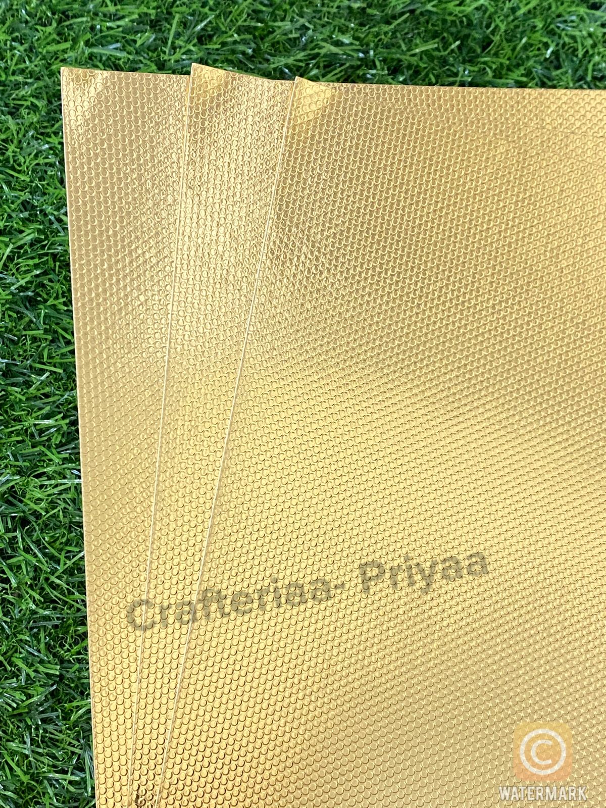 Texture Gold Mirror Cardstock- 10 Sheets- A4 SIZE -Design F
