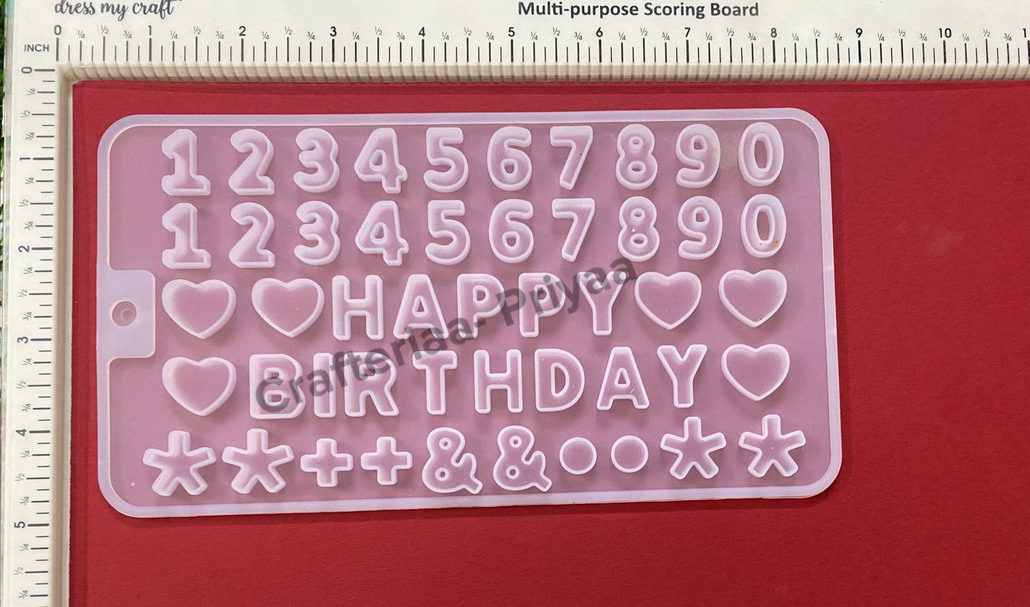 Mould- Design 195 alphabets