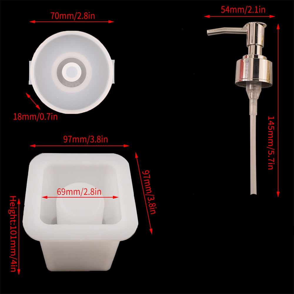 Mould- Design 222 Soap Dispenser- Square