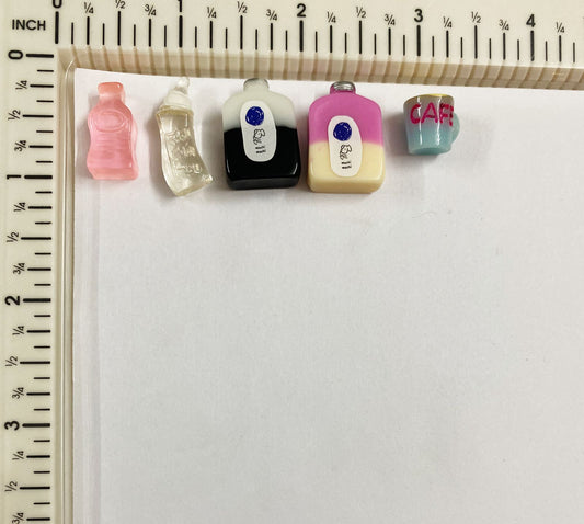 Food Miniature 5 pieces – design 207 Bottles