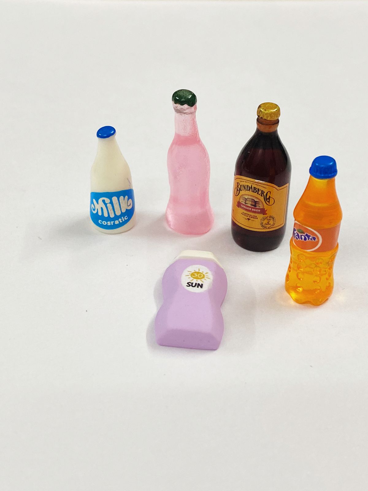 Bottles- Food Miniature 5 pieces – design 212