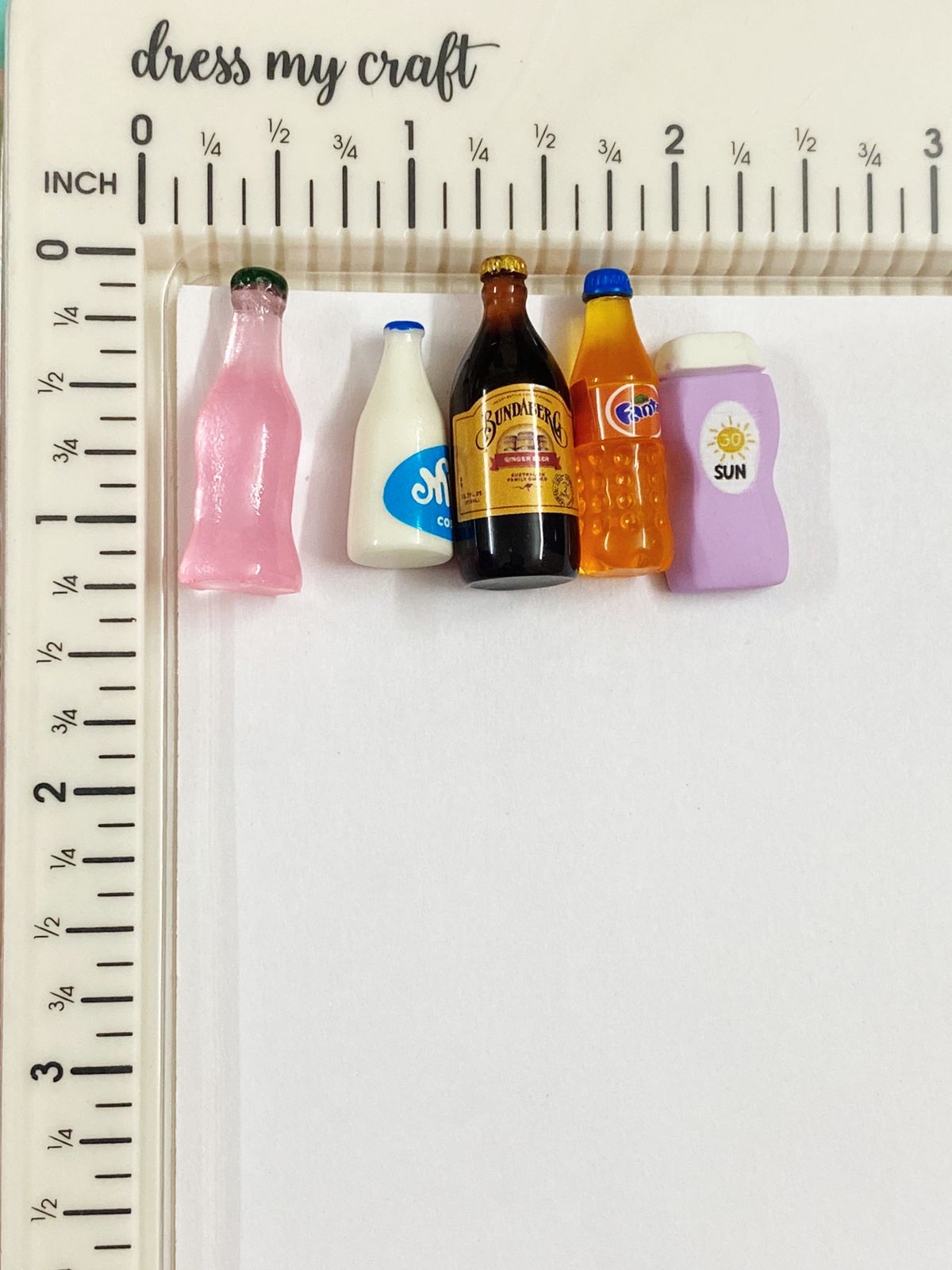 Bottles- Food Miniature 5 pieces – design 212