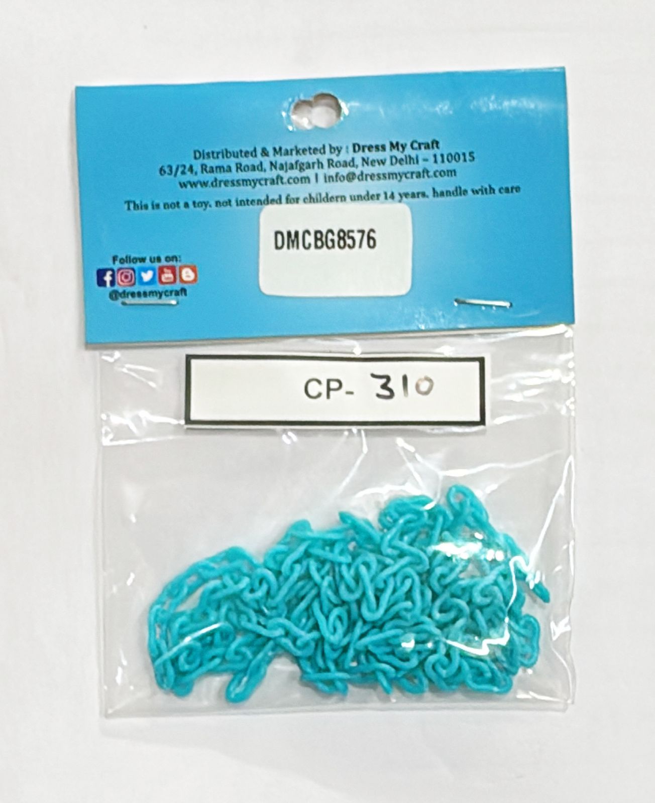 Acrylic Chain – Cool Blue