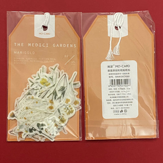The Medici Garden Sticker set – Marigold , CPJ436