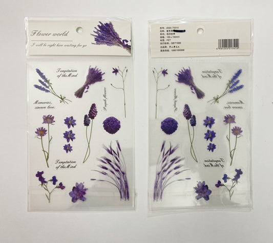 FLOWERS Sticker set ,CPJ420