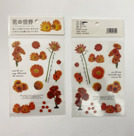 FLOWERS Sticker set , CPJ418