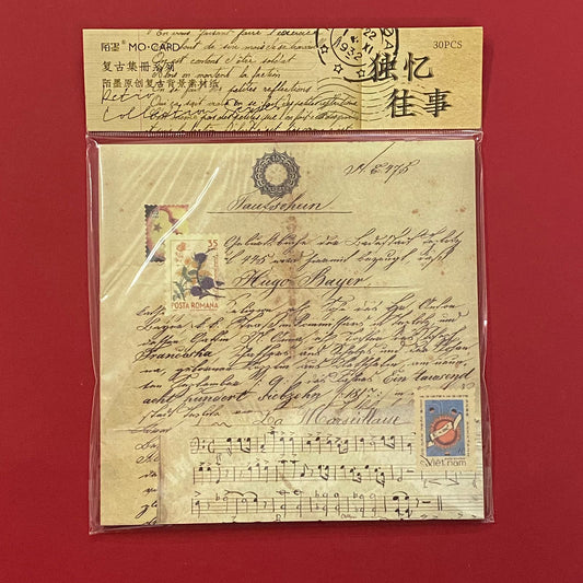 Vintage Sheets set -30 Sheets- Recalling the Past Alone CPJ-399