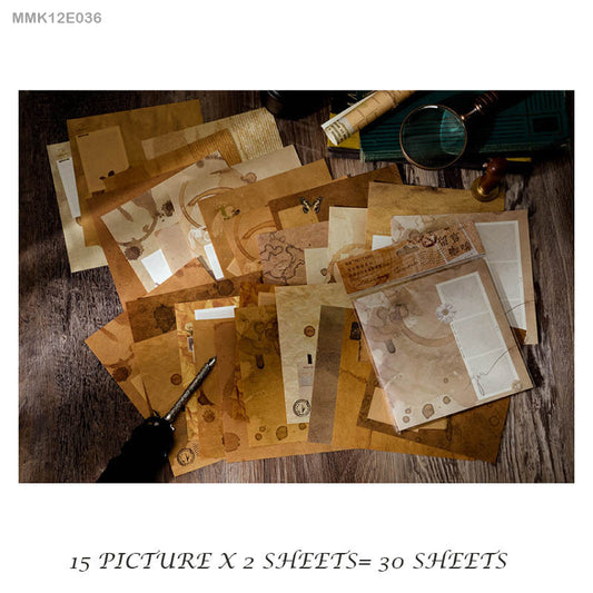 Vintage Sheets set -30 Sheets- Message Coffee – CPJ 195