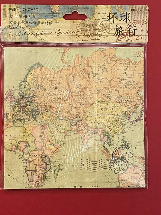 Vintage Sheets set -30 Sheets- Travel Around The World – CPJ197